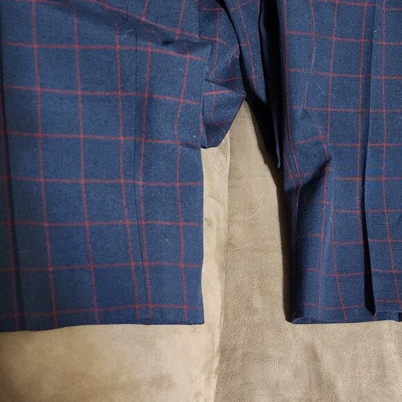 Men's asos blue and red windowpane suit pants, size 38 x 32 - Picture 3 of 8